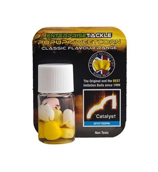 Искусственная кукуруза Enterprise Tackle Pop-Up Spotted Fin Catalyst Yellow/Pink/Wthite