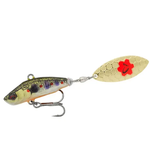 Тейл-спінер Savage Gear 3D Sticklebait Tailspin 80mm 18g #Brown Trout Smolt