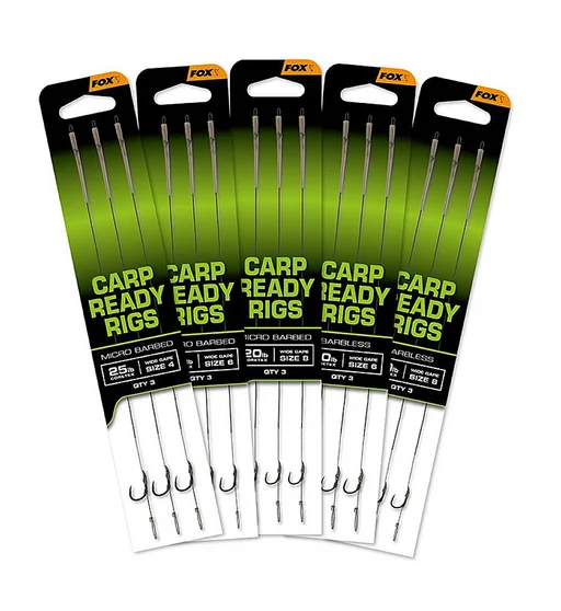 Гачок з повідцем Fox Ready Rigs Wide Gape 20lb #8 3pcs