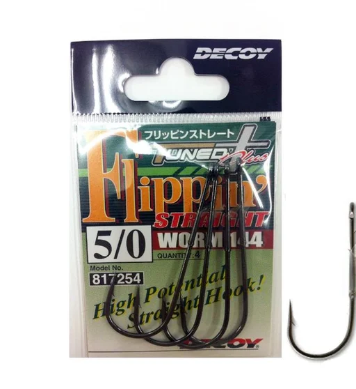Гачок Decoy Worm 144 Flippin Straight #5/0 4pcs