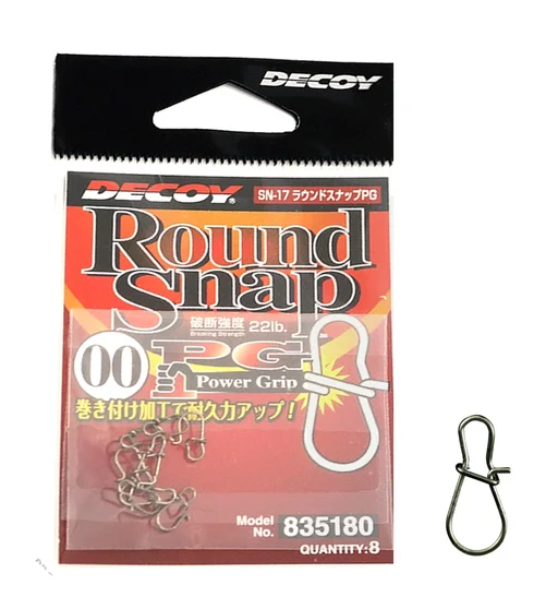 Застібка Decoy Round Snap PG 22lb #00 8pcs