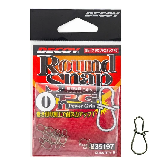 Застібка Decoy Round Snap PG 24lb #0 8pcs