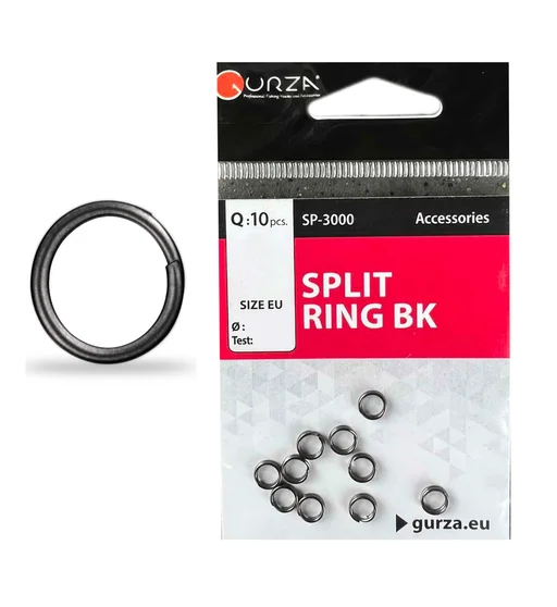 Кільце заводне Gurza Split Ring BK #3 10pc