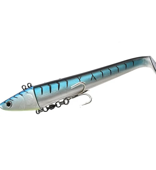 Джигголовка с силиконом Eel Shad 220mm 500g 4/0 #2 Mackerel