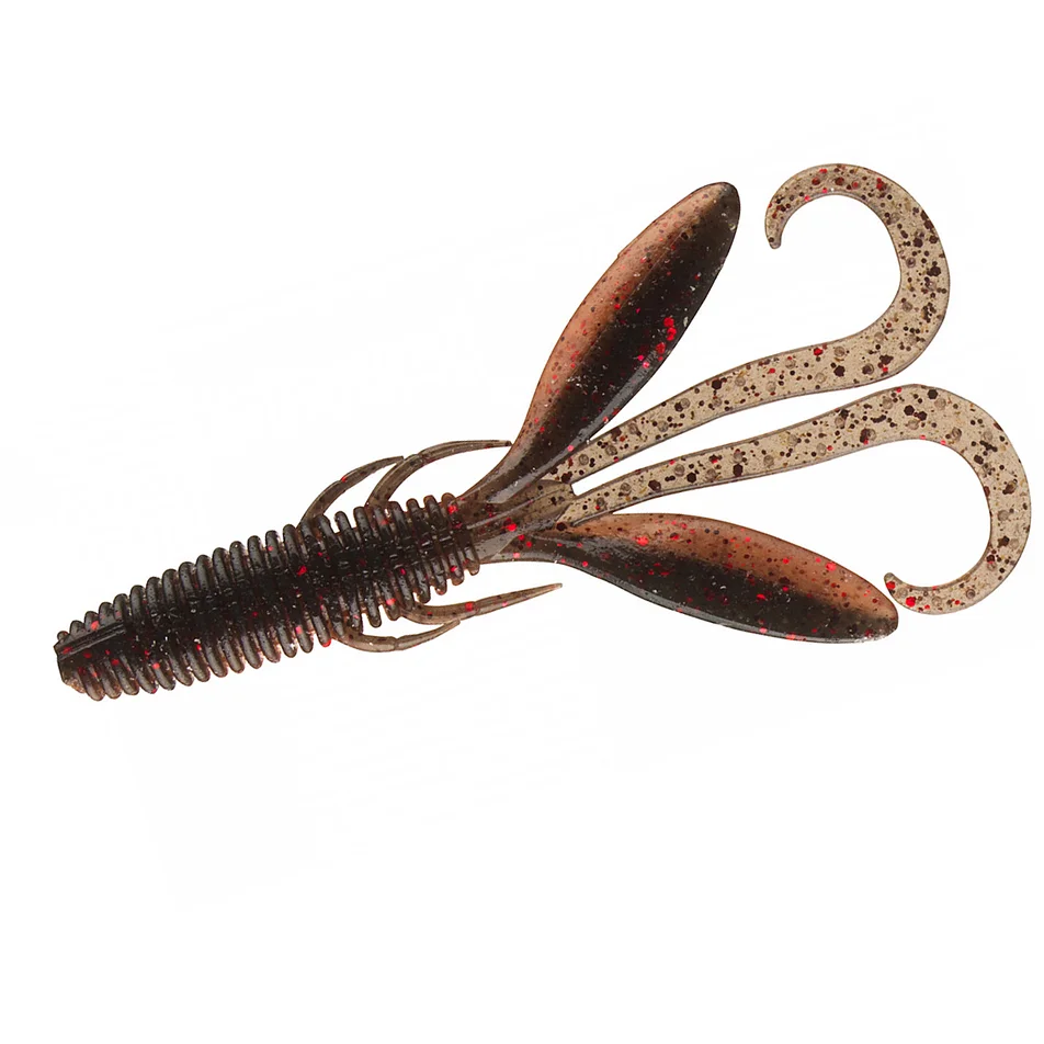 Силикон Daiwa Steez Hog 76mm 8pcs #Black Shrimp Head