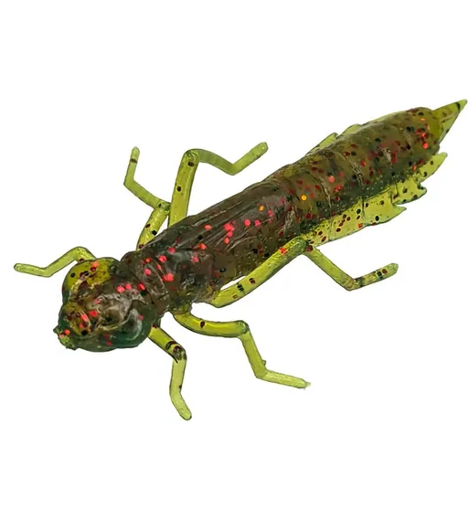 Силикон FishUp Dragonfly 1.2" 10pc #019 Motor Oil/Red