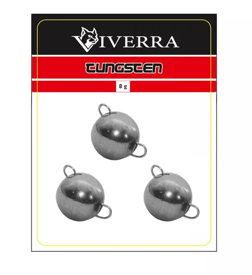 Разборная вольфрамовая чебурашка Viverra 8g Natural (3шт)
