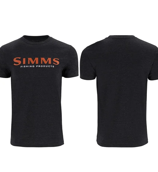 Футболка Simms Logo T-Shirt Dark Gunmetal Heather XXL