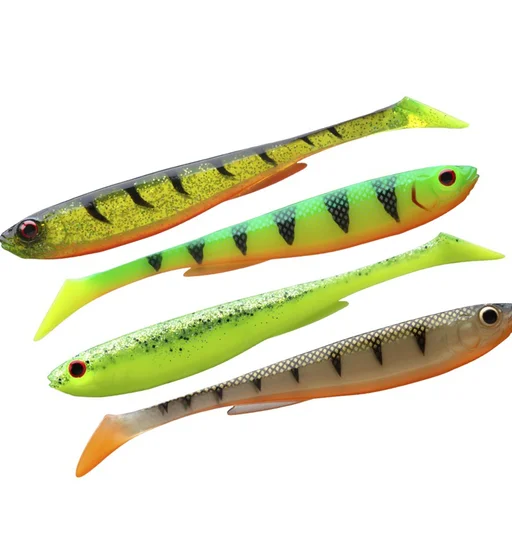 Силикон Daiwa Prorex Slim Shady Flash Set 105mm 8.0g 4pcs #Color Mix 2