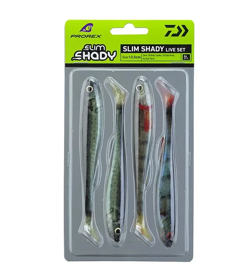 Силикон Daiwa Prorex Real Slim Shady 135mm 13.5g 4pcs #Live Set