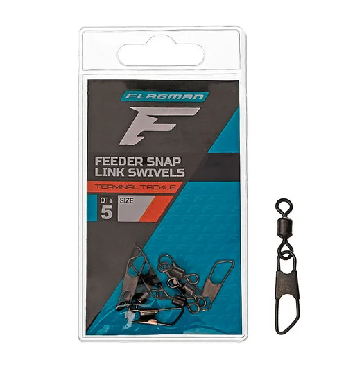 Фідерна застібка з вертлюгом  Feeder Snap Link Swivels M