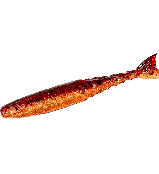 Плавающий силикон ZMAN Chattershad 4.5" 4pc #Fire Craw