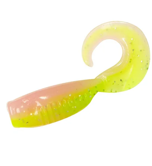 Плавающий силикон ZMAN Guppy Grubz 2" 8pc #Electric Chicken