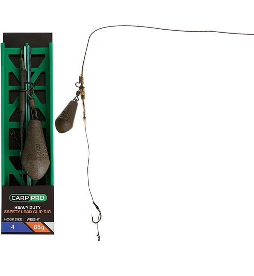 Монтаж на лідкорі Carp Pro HD Safety Lead Clip №6 85g