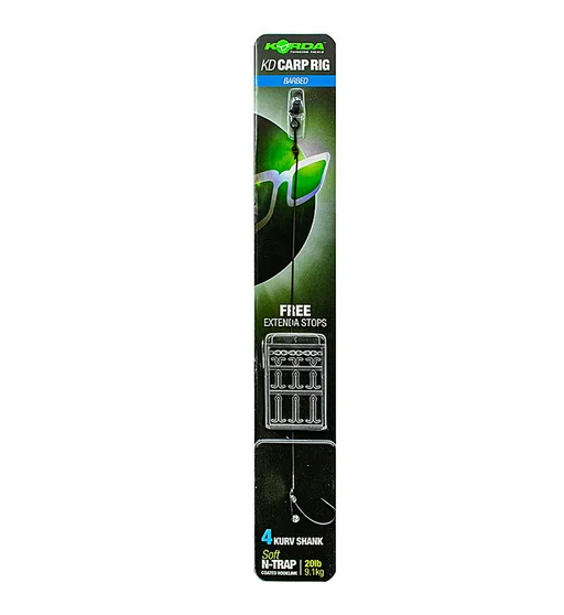 Повідець Korda короповий N-Trap KD Rig №4 Kurv 20lb