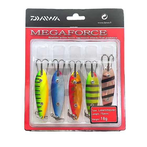 Набор блесен Daiwa Megaforce Lawnmover 75mm 18g 5pcs