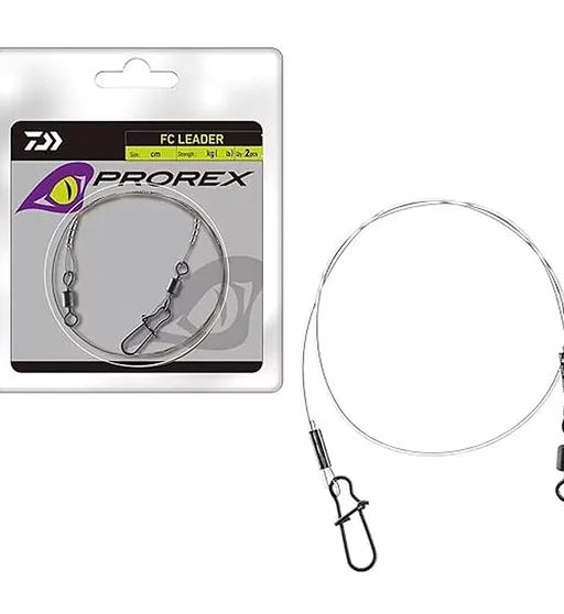 Повідець флюорокарбон. Daiwa Prorex Fluorocarbon Leader 50cm 36kg 2pcs