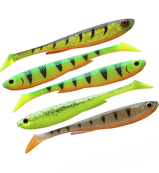 Силикон Daiwa Prorex Slim Shady Flash Set 75mm 3.3g 5pcs #Color Mix 2