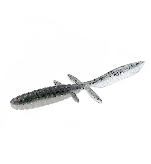 Силикон Jackall DB Uma Free 4.5" 5pcs #Dark Thunder/Clear Silver