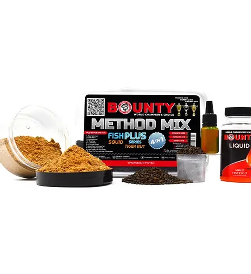 Прикормка Bounty Method Mix4in1 Squid/Tiger Nut