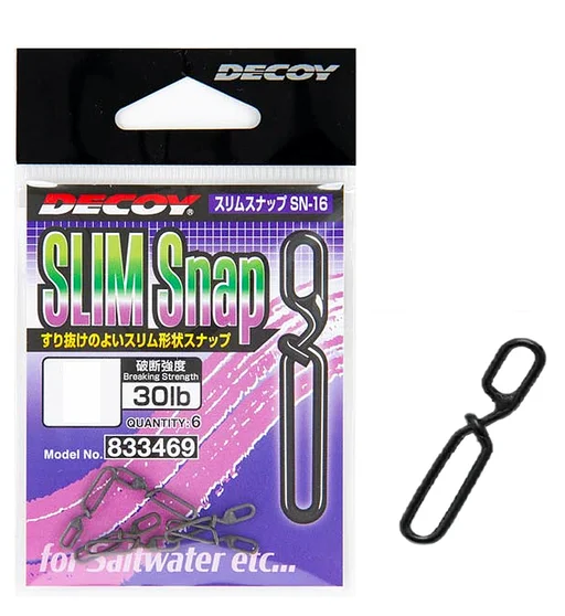 Застібка Decoy SN-16 Slim Snap 50lb #2 6pcs
