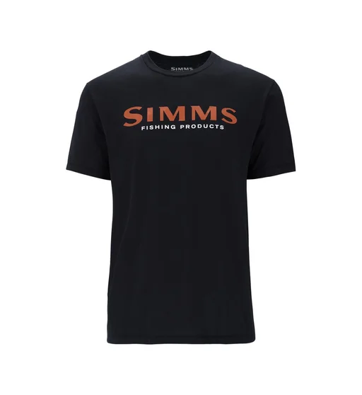 Футболка Simms Logo T-Shirt Jet Black M