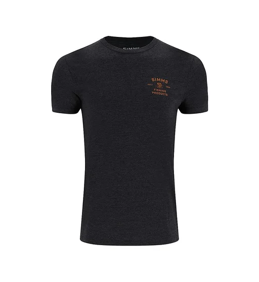 Футболка Simms Stacked Bass T-Shirt Charcoal Heather L