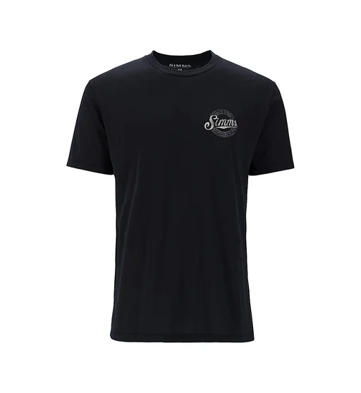 Футболка Simms Circle Lockup T-Shirt Black XL