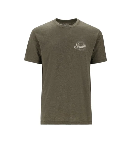 Футболка Simms Circle Lockup T-Shirt Military Heather XL