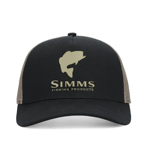 Кепка Simms Double Haul Trucker Stone Black
