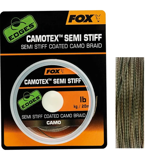 Поводочный материал Fox Camotex Semi Stiff 20m 9.1kg/20lb
