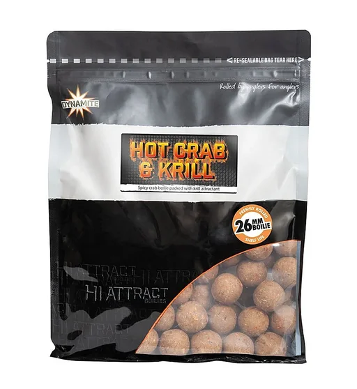 Бойли Dynamite Baits Hot Crab & Krill 26mm 1kg