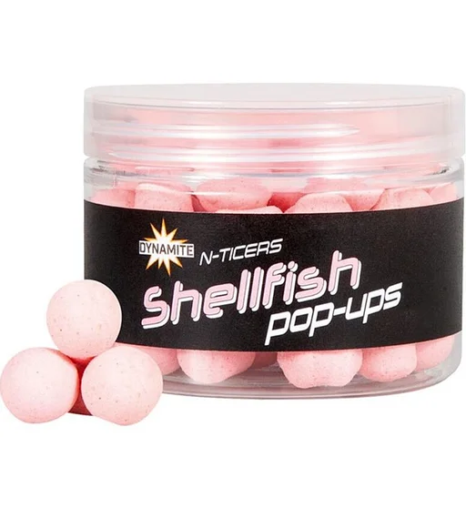Бойли Dynamite Baits Pop-Up N-Ticers Shellfish 12mm