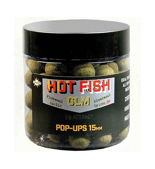 Бойли Dynamite Baits Pop Up Hot Fish & GLM Foodbait 15mm