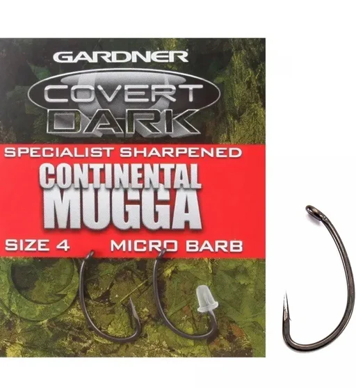 Гачки Gardner Hand Sharpened Continental Mugga #4