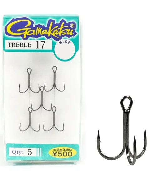 Трійник Gamakatsu Treble 17NS Black #6 5pcs