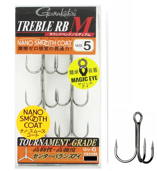 Трійник Gamakatsu Treble RB-M (NSC) #5 6pcs