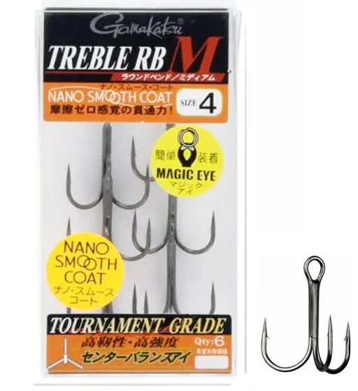 Трійник Gamakatsu Treble RB-M (NSC) #4 6pcs