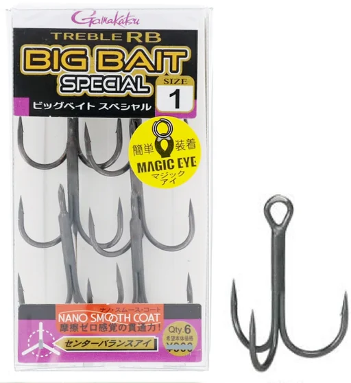 Трійник Gamakatsu Treble RB Big Bait (NSC) #1 6pcs