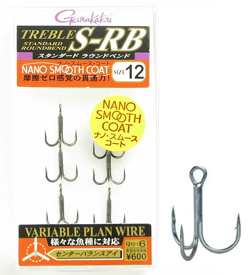 Трійник Gamakatsu Treble S-RB (NSC) #12 6pcs