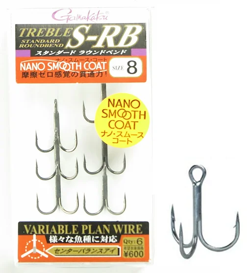 Трійник Gamakatsu Treble S-RB (NSC) #8 6pcs