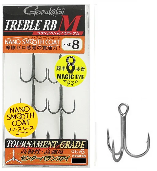Трійник Gamakatsu Treble RB-M (NSC) #8 6pcs