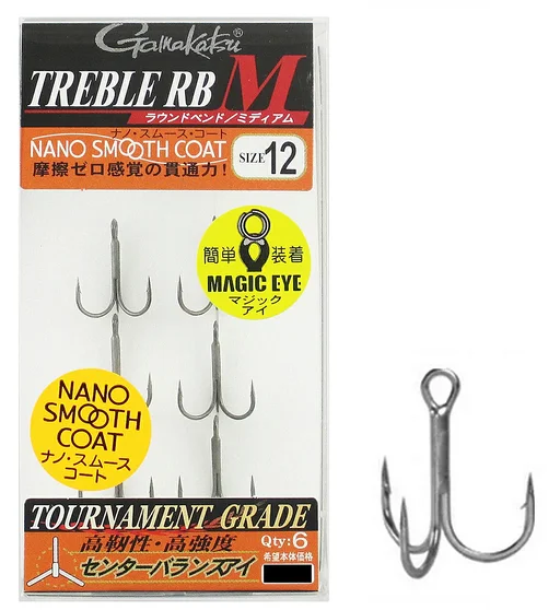 Трійник Gamakatsu Treble RB-M (NSC) #12 6pcs
