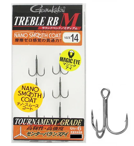 Трійник Gamakatsu Treble RB-M (NSC) #14 6pcs