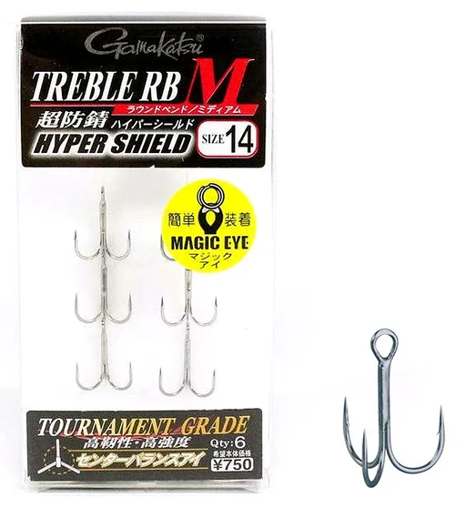 Трійник Gamakatsu Treble RB-M #14 6pcs