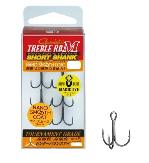 Трійник Gamakatsu Treble RB-M Short Shank (NSC) #10 6pcs