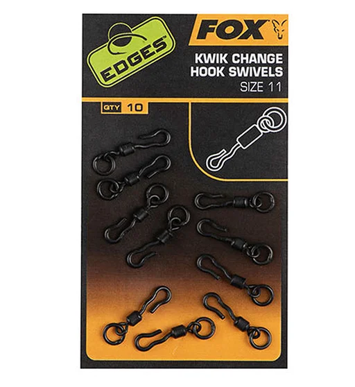 Вертлюг швидкознімний Fox Edges Kwik Change Heli Swivels #11 10pcs