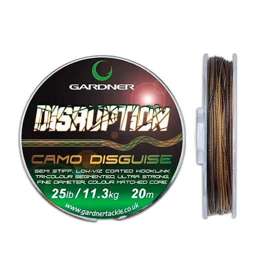 Поводочный материал Gardner Distruption 25lb 11.3kg коричневый
