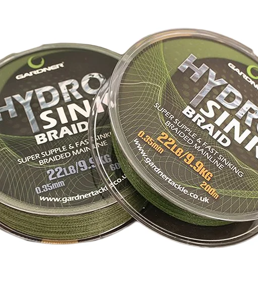 Шнур Gardner Hydro-Sink Braid 22lb 9.9kg 0.35mm 200m