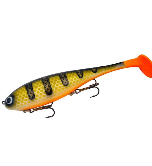 Силікон Musky Innovations Regular Shallow Swimmin' Dawg 8" #Orange Belly Perch